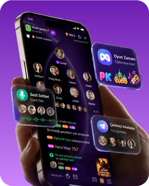 Voice chat room preview